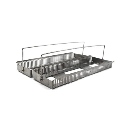 STAINING RACK WITH GROOVES