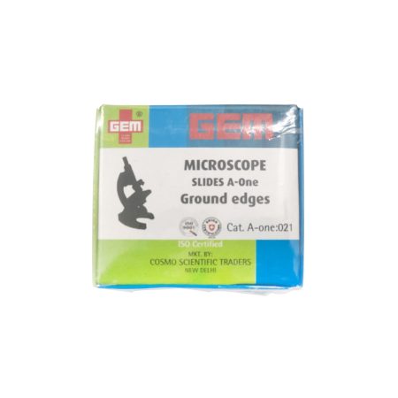 MICROSCOPE GLASS SLIDE A-ONE GROUND EDGE (GEM)